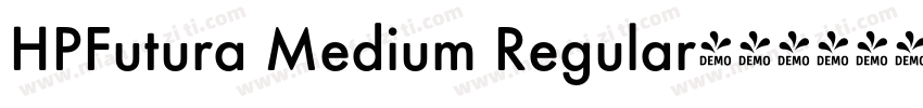 HPFutura Medium Regular字体转换